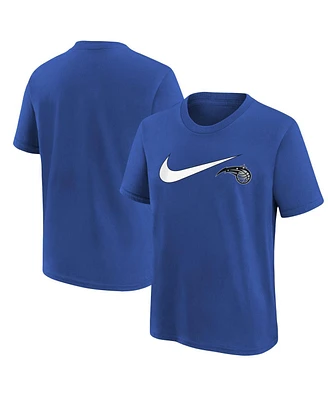 Big Boys and Girls Nike Blue Orlando Magic Swoosh T-shirt