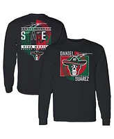 Men's Trackhouse Racing Team Collection Black Daniel Suarez Vivo Long Sleeve T-shirt