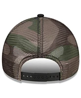 Men's New Era Black Chase Briscoe Camo 9FORTY A-Frame Trucker Adjustable Hat