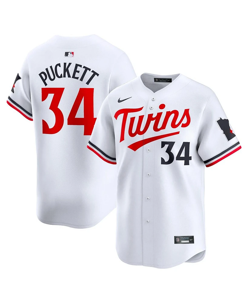 Men's Nike Kirby Puckett White Minnesota Twins Home limited Player Jersey