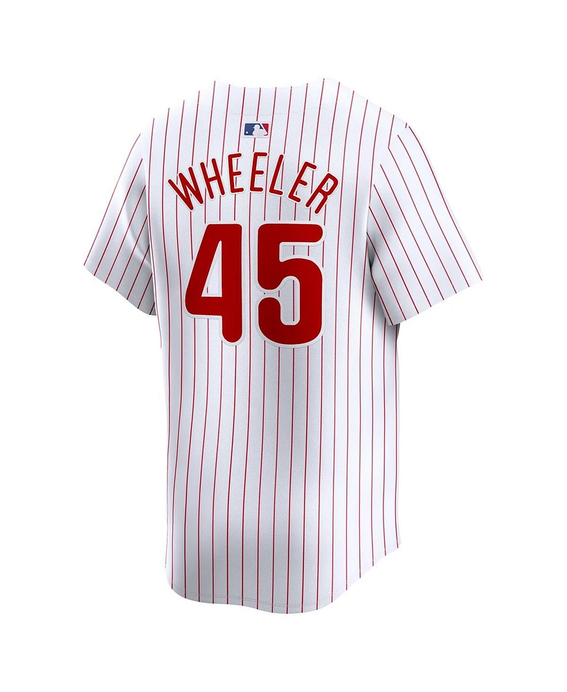 Men's Nike Zack Wheeler White Philadelphia Phillies Home limited Player Jersey
