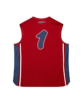 Men's Mitchell & Ness Red And 1 Mixtape Jersey