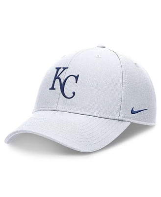 Men's Nike White Kansas City Royals Evergreen Club Performance Adjustable Hat