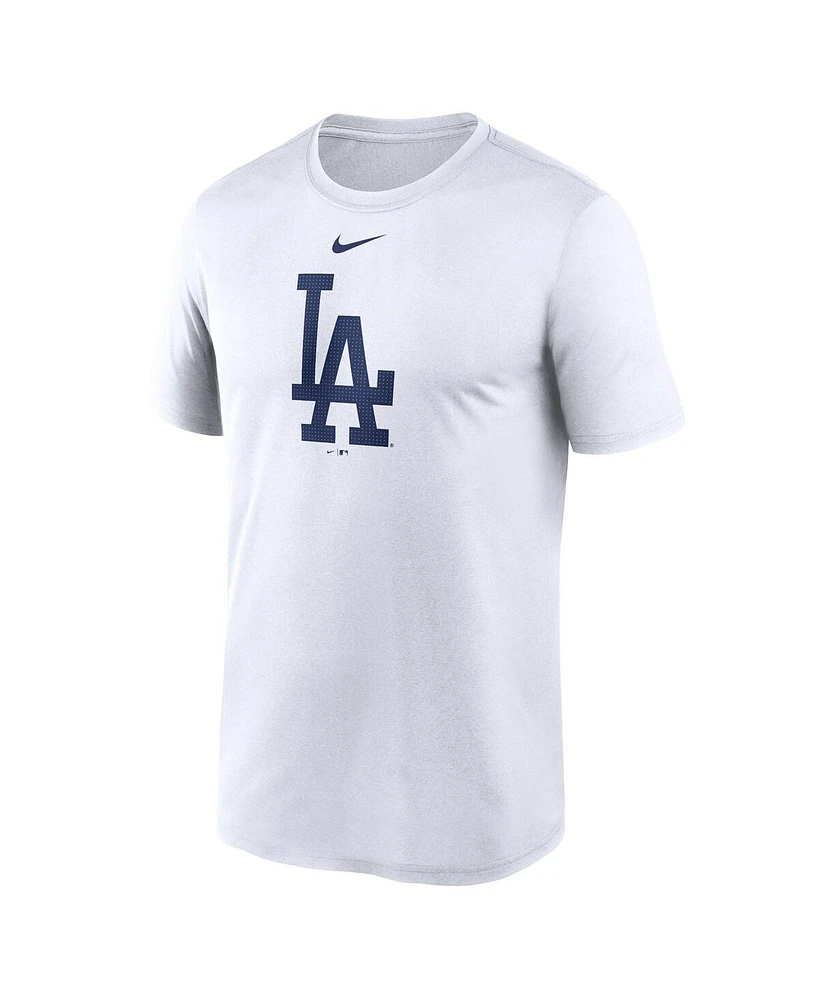 Men's Nike White Los Angeles Dodgers Legend Fuse Large Logo Performance T-shirt