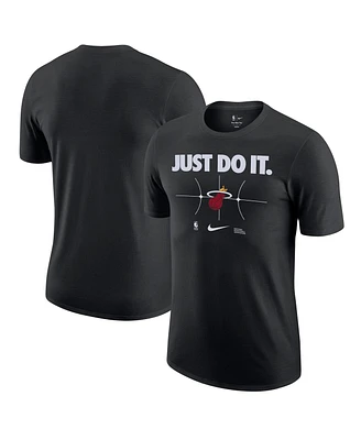 Men's Nike Black Miami Heat Just Do It T-shirt