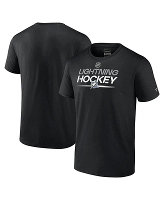 Men's Fanatics Black Tampa Bay Lightning Alternate Wordmark T-shirt