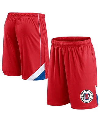 Men's Fanatics Red La Clippers Slice Shorts