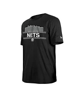 Men's New Era Black Brooklyn Nets Localized T-shirt