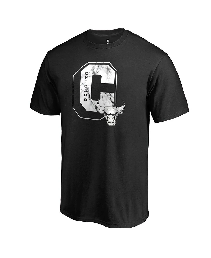 Men's Fanatics Black Chicago Bulls Letterman T-shirt