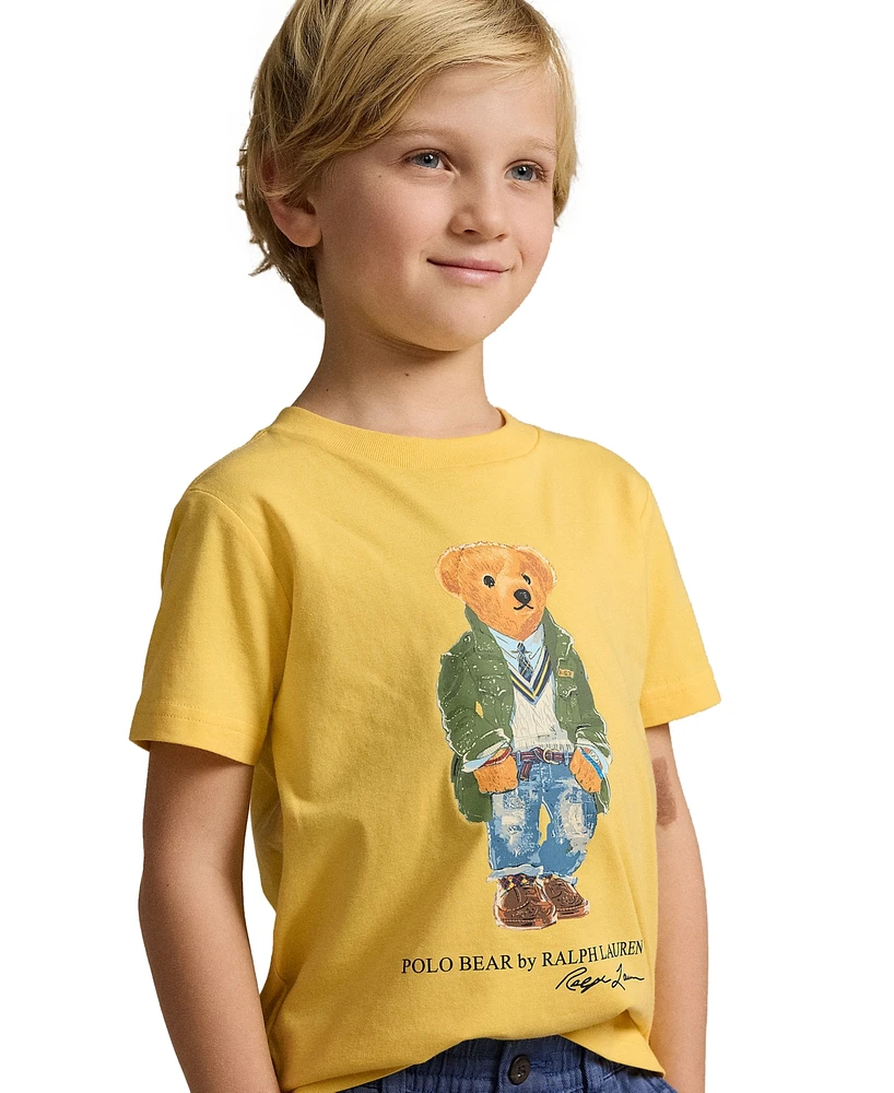 Polo Ralph Lauren Toddler and Little Boys Bear Cotton Jersey T-shirt