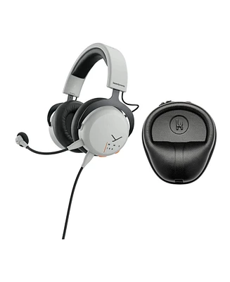 Beyerdynamic Mmx 100 Analog Gaming Headset (Gray) with Hard Shell Headphone Case