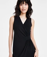 Anne Klein Women's Surplice-Neck Midi Dress