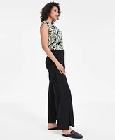 Anne Klein Women's Pull-On Flyaway Wide-Leg Pants