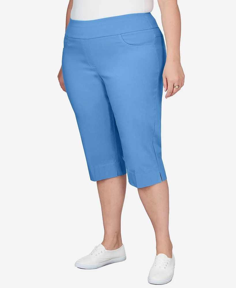 Ruby Rd. Plus Pull-On Tech Clam Digger Capri Pants