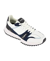 Karl Lagerfeld Paris Men's Leather Runner On Two Tone Sole Shoes