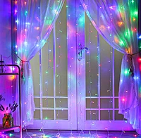 Twinkle Star Curtain String Lights 8 Modes Fairy Hanging for Home Decor 6.6FT x 9.8FT