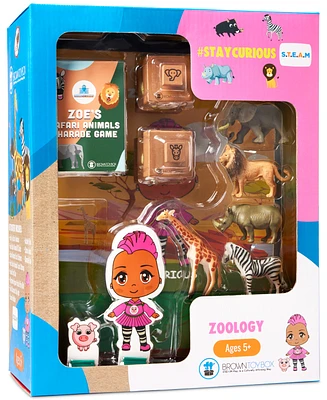 Brown Toy Box Zoe Zoology Activity Kit