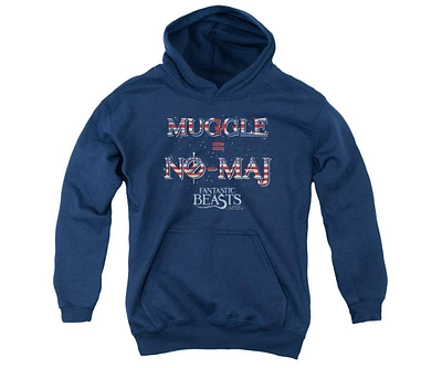 Fantastic Beasts Youth Uk Us No Maj Pull Over Hoodie / Hooded Sweatshirt