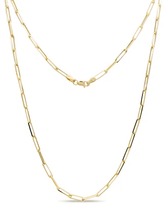 Devata 14K Gold Paperclip 2.8mm Chain Necklace, 20", approx. 5.4gr
