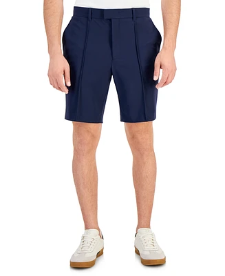 Alfani Men's Alfatech Regular-Fit Pintucked 10" Suit Shorts, Created for Macy's