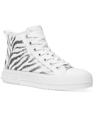 Michael Kors Women's Zebra Sequin High-Top Sneakers