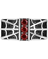 Wonder Fine Jewelry Men's Garnet Spiderman Web Ring (3/4 ct. t.w.) in Sterling Silver