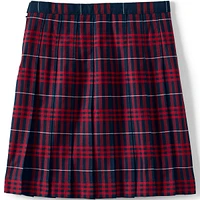 Lands' End Big Girls School Uniform Plaid Pleated Skirt Below the Knee