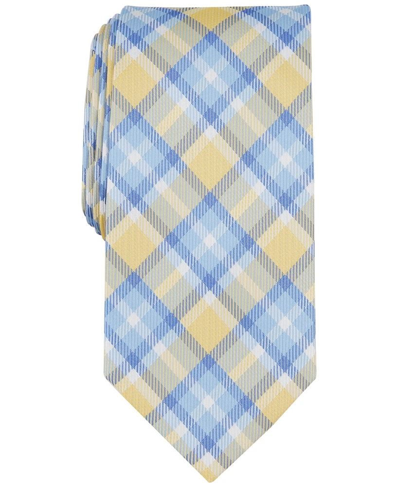 Club Room Men's Newtown Plaid Tie, Created for Macy's