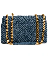 Karl Lagerfeld Paris Lafayette Small Denim Shoulder Bag