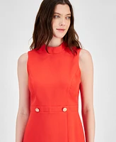 City Studios Juniors' Mock-Neck Shift Dress