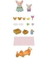 Calico Critters Sunny Picnic Set, Dollhouse Playset with 2 Collectable Figures and Accessories