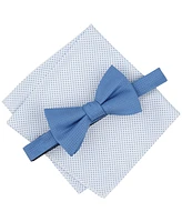 Alfani Men's Geo-Pattern Bow Tie & Dot Pocket Square Set, Created for Macy's