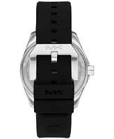 Michael Kors Men's Maritime Three-Hand Black Silicone Watch 42mm