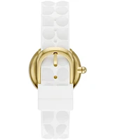 kate spade new york Women's Mini Park Row Silicone Watch 28mm