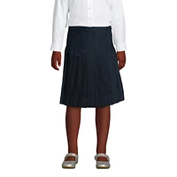 Lands' End Little Girls Pleated Skirt Below the Knee