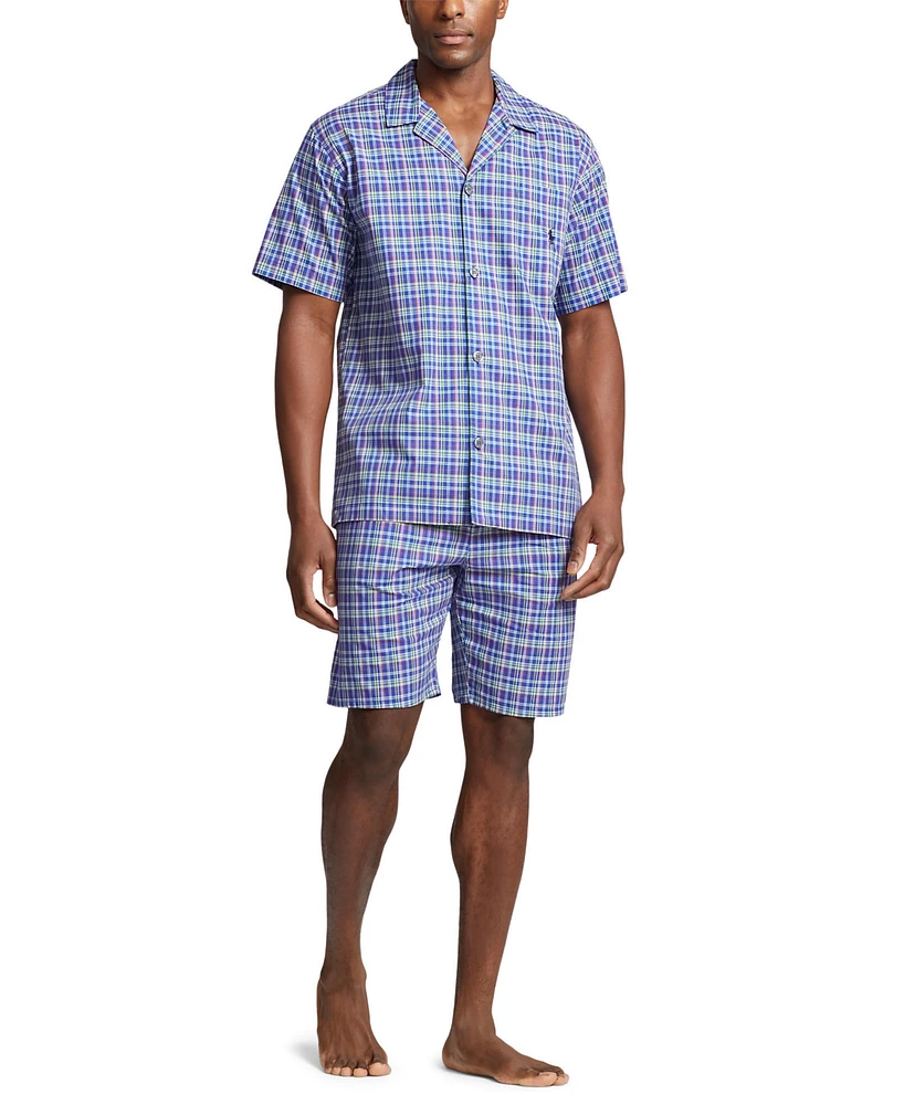 Polo Ralph Lauren Men's Collared Plaid Sleep Shirt