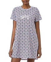 Tommy Hilfiger Women's Printed Short-Sleeve Sleepshirt