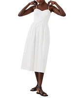 French Connection Womens Florida Sweetheart-Neck Strappy Dress