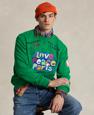 Polo Ralph Lauren Men's Love Peace Paris Fleece Sweatshirt