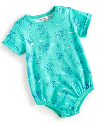 First Impressions Baby Boys Sea-Print Sunsuit, Created for Macy's