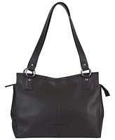 Mancini Pebble Kelsea Leather Shoulder Bag