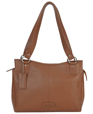 Mancini Pebble Kelsea Leather Shoulder Bag