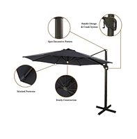 Casainc 11 Ft Offset Cantilever Patio Umbrella