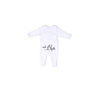 Royal Baby Collection Organic Cotton Gloved Footed Coverall With Bow Hat Gift Box