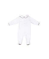 Royal Baby Collection Organic Cotton Gloved Footed Coverall With Hat Gift Box