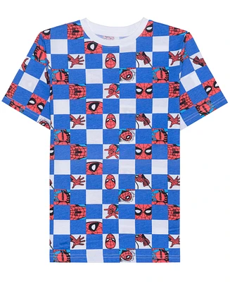 Spiderman Aop Big Boys Short Sleeve Graphic T-shirt