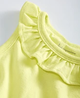 First Impressions Baby Girls Solid Ruffle-Trim Tank, Created for Macy's