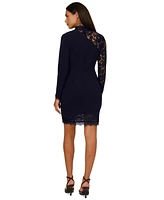 Adrianna by Papell Women's Lace-Trim Sheath Dress