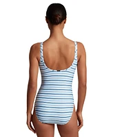 Lauren Ralph Women's Striped One-Piece Swimsuit