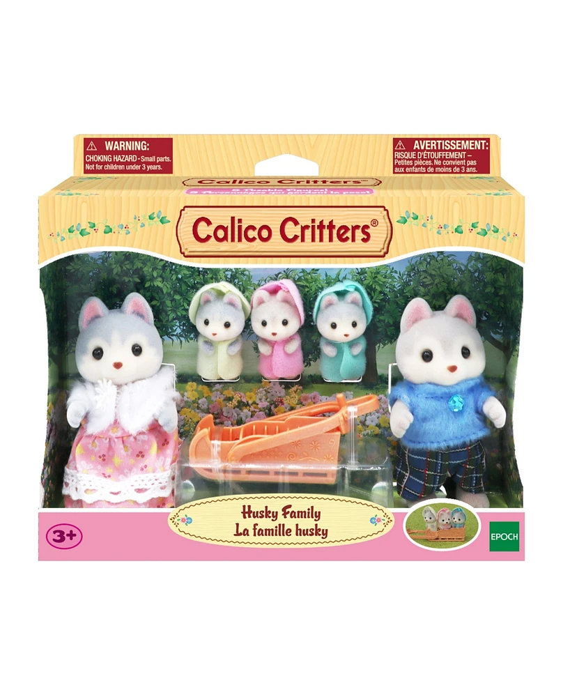Calico Critters Husky Family, Set of 5 Collectable Doll Figures